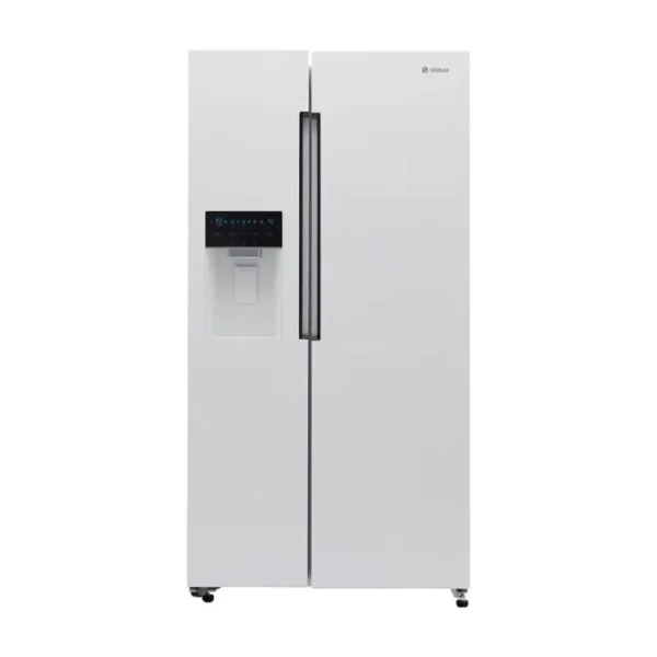 یخچال و فریزر ساید بای ساید هوشمند اسنوا مدل s1-di-s100-W با ظرفیت 27 فوت، رنگ سفید ، مجهز به کمپرسور اینورتر دیجیتال 